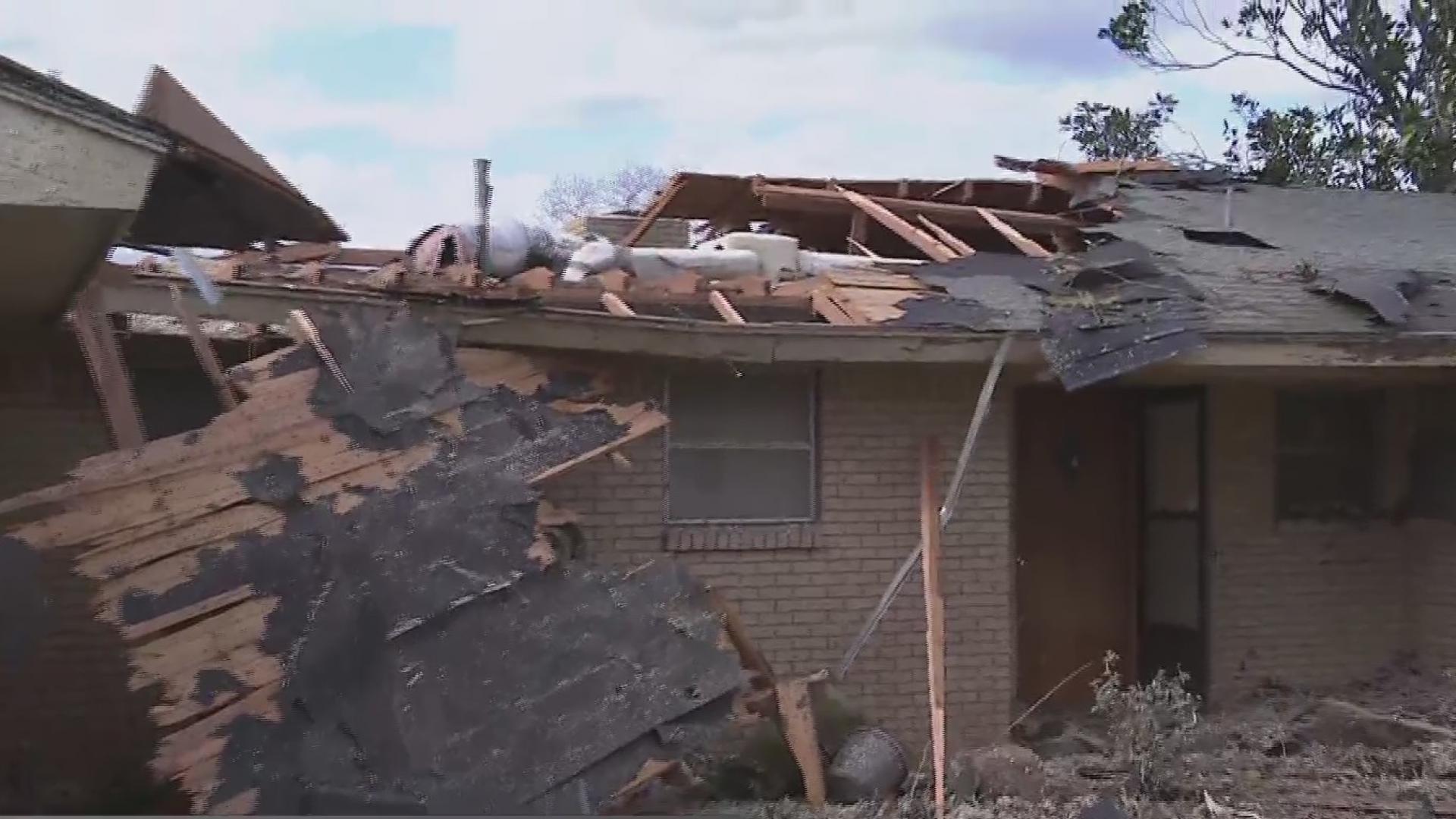 Estos fueron los daños que dejó el paso de un posible tornado por