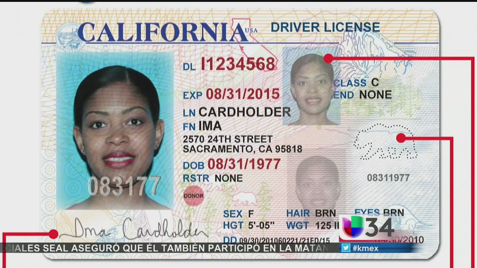 Lista de requisitos para licencias en California Video Univision 34