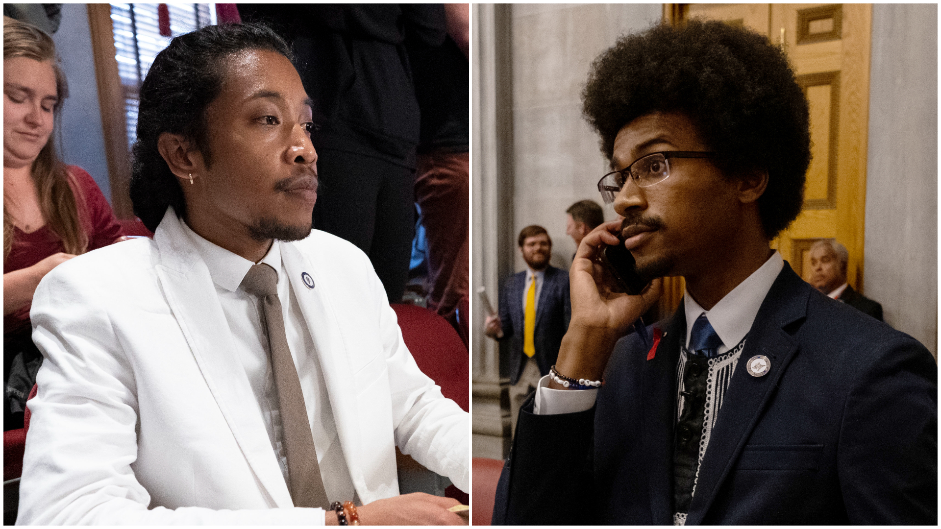 Expulsan a dos de los tres legisladores que protestaron contra la ley