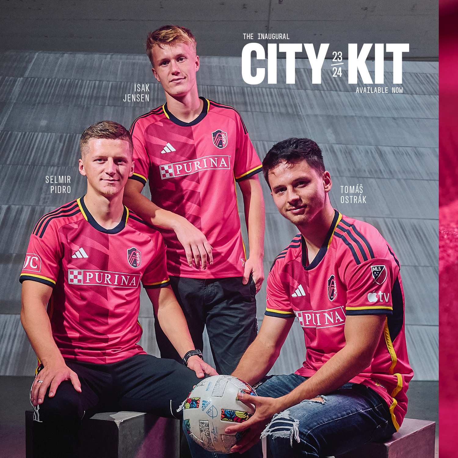 Rojo pasión St. Louis CITY SC ya luce de su playera inaugural TUDN