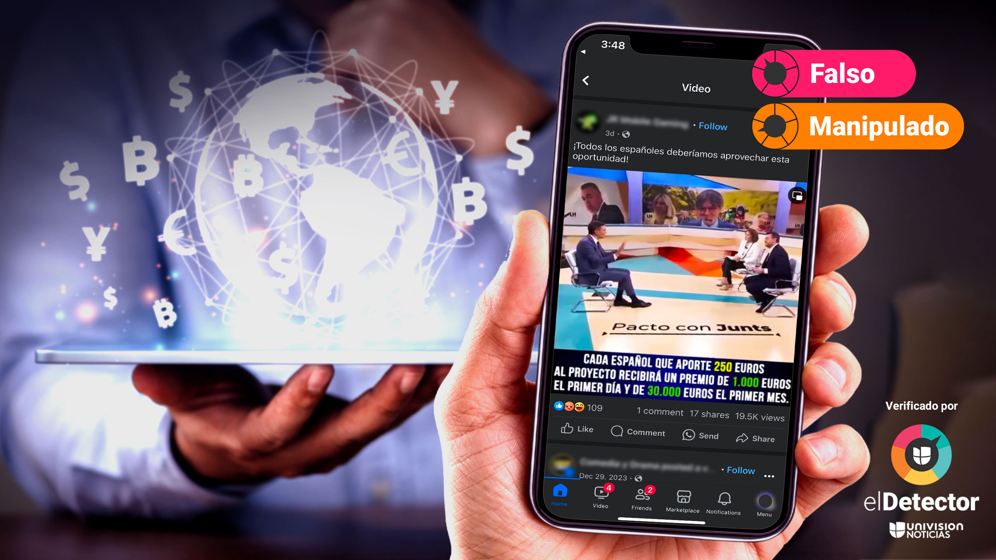 Elon Musk no promueve Bitcoin Billionaire para multiplicar ingresos en un  mes: ese video está manipulado. | N+ Univision | Univision