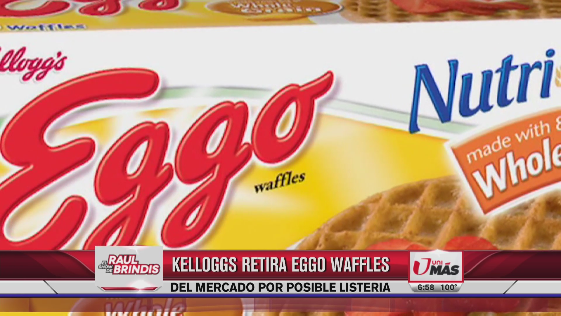 Kelloggs retira del mercado eggo waffles por posible listeria Video