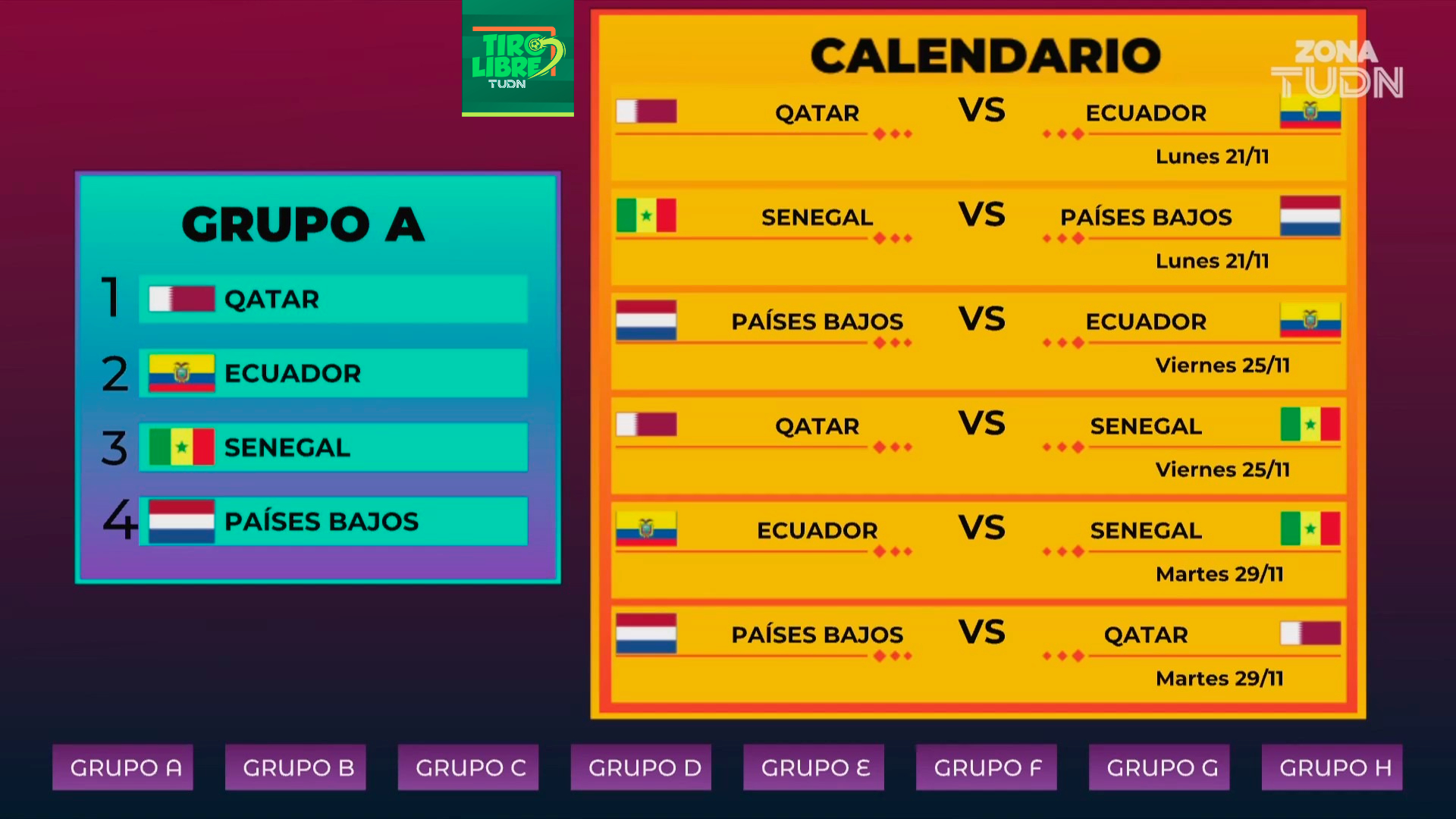 Calendário completo do Mundial: dia, hora e local dos jogos de