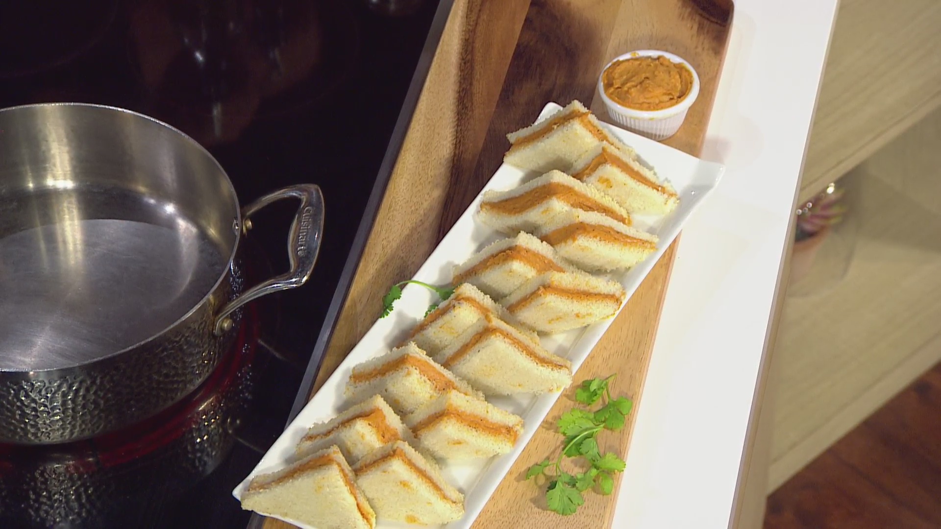 La receta sándwiches veganos de mezcla y puré de pana Video