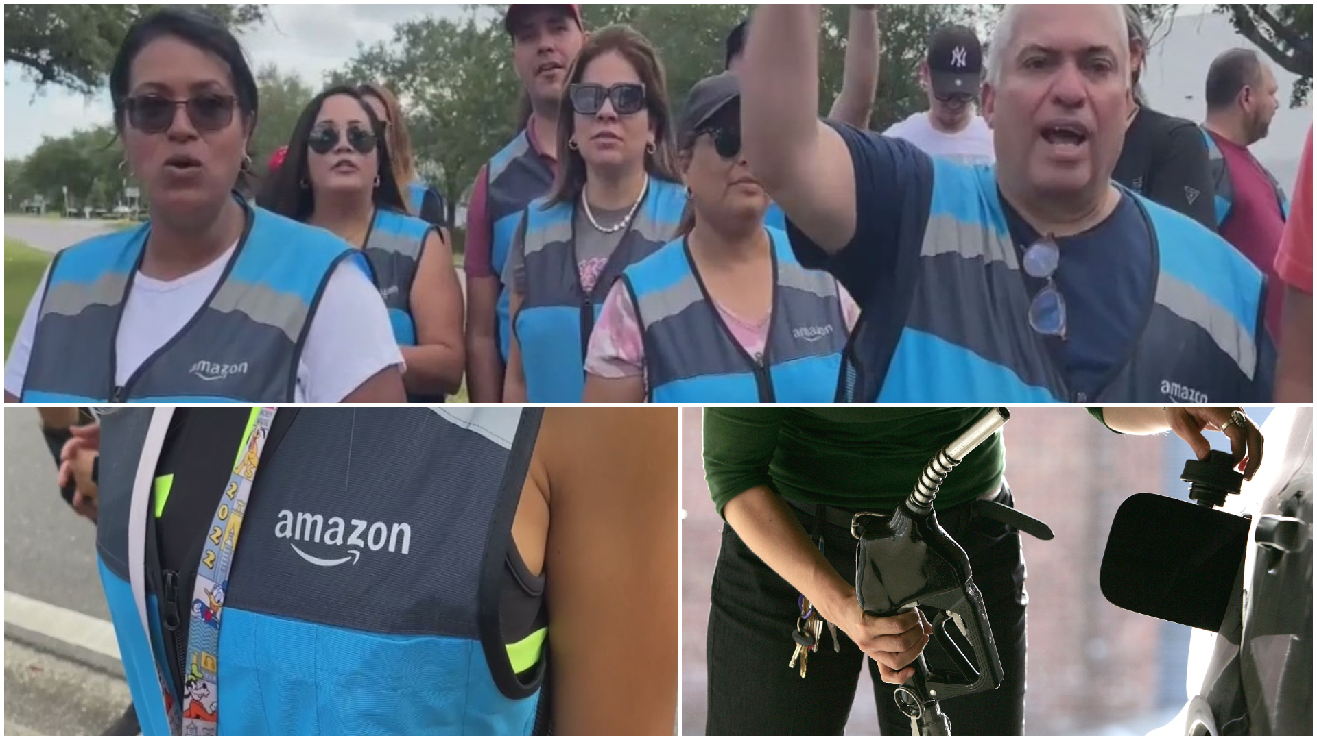 Empleados de Amazon Flex en Orlando protestan debido a los precios de