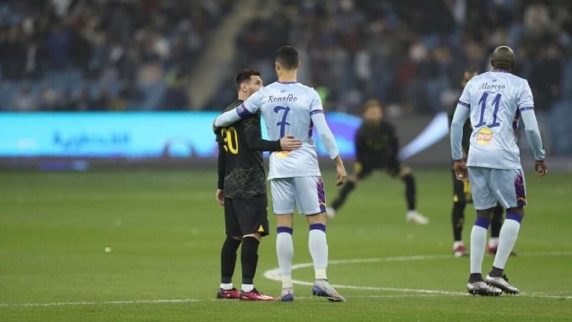 Messi y cristiano juntos