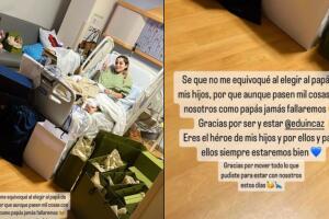 Eduin Caz le da a regalos a Daisy Anahy