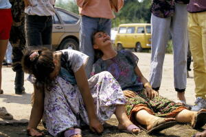 Bosnia - Srebrenica - Survivors refugee camp at Tuzla