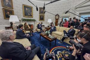 President Biden Meets With Congressional Leaders At The White House
