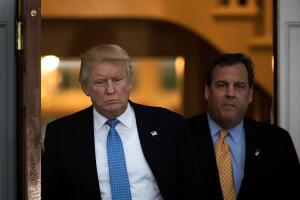 Donald Trump en una imagen reciente junto al gobernador de Nueva Jersey Chris Christie