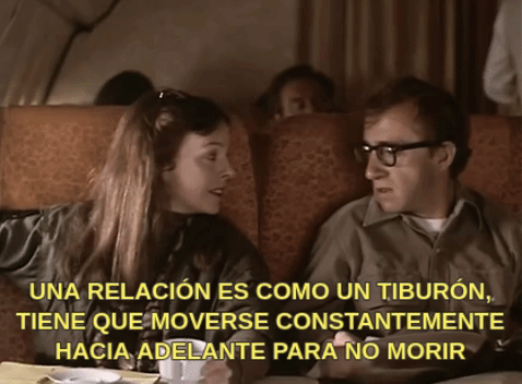Diane Keaton y Woody Allen en Annie Hall