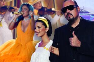 Pepe y Ángela Aguilar hablan de la canción con mariachi de Karol G hizo en Premios Juventud