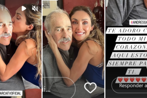 Anahí visitó a Andrés García