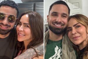 Aylín Mujica y su hijo Mauro Menéndez