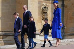 El príncipe William, Kate Middleton y sus hijos