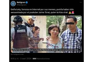 Doña Lety fue rescatada