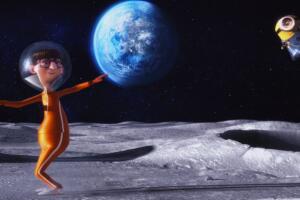 ‘Mi villano favorito’ ('Despicable Me'): Escena de Vector atrapado en la luna