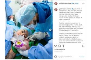 Yailin La Más Viral anunció con esta fotografía el nacimiento de Cattleya.