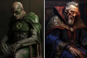 Artista muestra cómo se verían Linterna Verde y Doctor Strange si fueran adultos mayores
