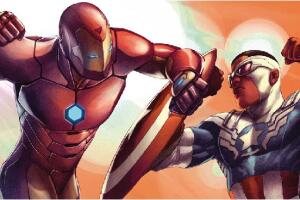 Iron Man y capitán América en Civil War II