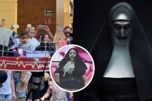 Disfrazan a perrito de 'La Monja de la Feria' para un concurso de Halloween.