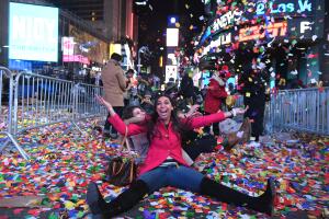 Celebración del Año Nuevo en el Times Square de Nueva York
