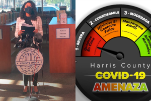 Lina Hidalgo eleva nivel de amenaza a rojo en el condado Harris por contagios de covid-19