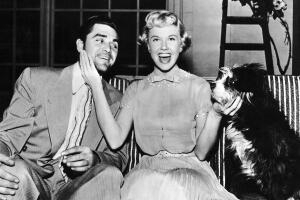 Actress Doris Day with Steve Cochran