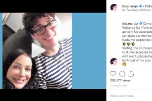 Dayanara Tores y su hijo Cristian