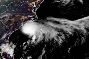 La tormenta se debilitará rápidamente tras tocar tierra y se disipará por completo el lunes 7 de julio.