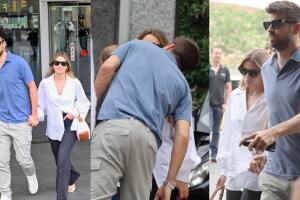 El apasionado momento entre Piqué y Clara Chía ocurrió tras salir de los juzgados en Barcelona.  