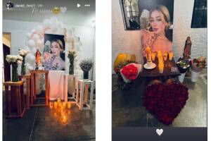 Daniel Márquez mostró los altares en honor a su supuesta hermana, Valeria Márquez