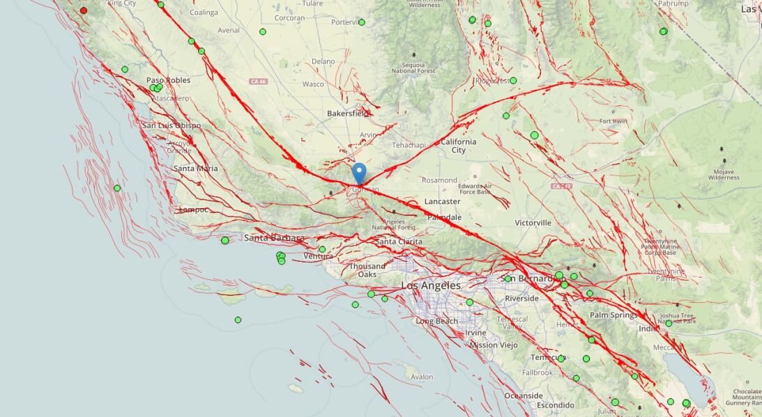 Fallas Geologicas California
