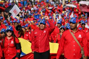 Marcha en Caracas a favor del resultado oficial en las elecciones de Venezuela