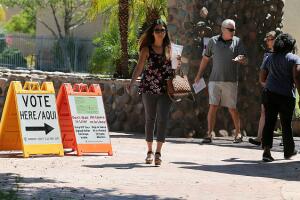 Arizona Voters Casts Their Vote In State's Primary