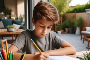 Mamá graba a mono que se robó el cuaderno de su hijo