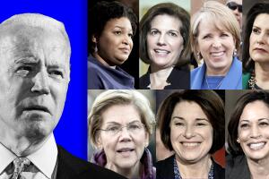 Joe Biden ofreció tener a una mujer como candidata a la vicepresidencia.