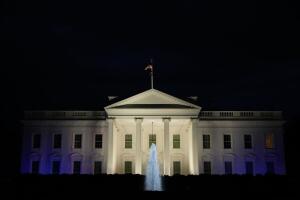 White House Lit Up In Colors Of The Israeli Flag