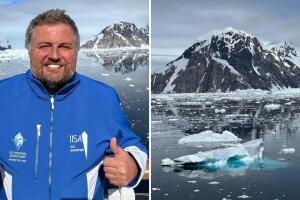 ‘La Foca’ cruza nadando un kilómetro de las aguas de la Antártica