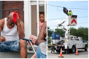 huracán Beryl Houston 1 millón sin electricidad mucho calor