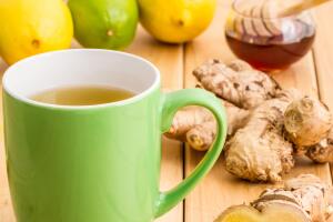 Té de jengibre con limón y miel