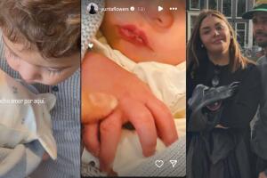 Estas son las primeras fotos del nuevo bebé de Yuridia y su esposo Matías Aranda.