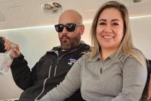 Raíl 'El Pelón' y Laura Molinar
