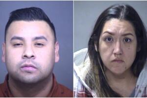 Los sospechosos Heath Daniel y Vanessa Daniel. 