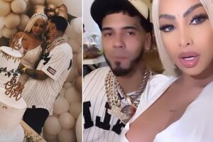 Yailin embarazada de Anuel: los dos vestidos que usó para anunciar que espera bebé