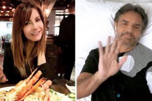 Sarah Bustani, ex de Eugenio Derbez, volvió a buscarlo tras su accidente