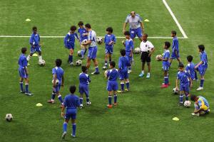 Local Children Participate In Football Programs at ASPIRE Academy for Sports Excellence