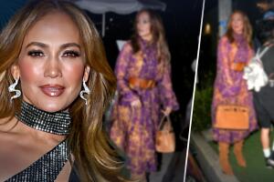 JLo se va a cenar con sus hijos Emme, Max y Ben Affleck presumiendo bolso de 42 mil dólares  