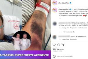 Estas son las fotos de Sylvia Pasquel internada en un hospital tras sufrir un accidente que le impidió asistir a la boda de su nieta Michelle Salas. 