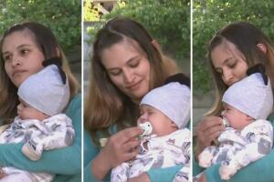 La madre del bebé Brandon quien fue secuestrado el lunes dio gracias a Dios y a las autoridades por la localización de su hijo y comentó que esta experiencia no se la desea a ninguna madre.